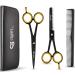 Cigati Hairdressing Scissors | 6.5 Inch Hair Scissors Thinning Scissors Set | Stainless Steel Razor Edge Blades | Barber Hair Cutting Professional