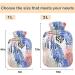 NAANLE Watercolor Palm Leaf Hot Water Bottle - 1L Transparent for Bed Hand & Feet Warmth Pain Relief & Heat Therapy - Buy Online on GoSupps.com