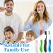 Shop Wllhyf 4-Pack Collapsible Travel Toothbrushes - Soft & Compact Ideal for Travel - Green/Blue/White/Black - Buy Online on GoSupps.com