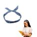 Lizzy Wired Hair Headband | Retro Rockabilly Adjustable Plain & Printed Wire Headbands Hair Accessory Head Wrap Vintage Various Colour & Designs