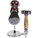 Deluxe Galvanic Metal Razor Stand & Shaving Brush Bowl | Secure Storage for Restaurant Use | Shop Internationally - Buy Online on GoSupps.com