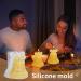 ISCORK Silicone Molds Handmade 3D Silicone Mold with Snowman 3D Ornaments Mold Creative and Tear-Resistant for Jelly DIY Crafts Cake Christmas Bells - Buy Online on GoSupps.com