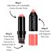 treStiQue Vegan Blush Stick with Built-In Brush - Coral Peach 2-in-1 Creamy Makeup - Buy Online on GoSupps.com