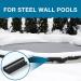 Pool Clip Windproof Pool Clamp | Rust Resistant Black Pool Wind Clips to Protect Swimming Pool with Greenhouse Film Hulzogul 12pcs - Buy Online on GoSupps.com