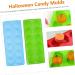 UPKOCH Pumpkin Candy 4 pcs Ice Kitchen Stencil for Fondant Molds Cake Party Mold Silicone Jelly Cube Trays - Buy Online on GoSupps.com