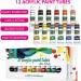 KEFF Kids Painting Set for Girls - Acrylic Paint Kit with Canvases, Brushes, Easel & Non-Toxic Paints - Buy Online on GoSupps.com