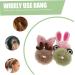KALLORY Toddler Hair Tie 4pcs Ponytail Fluffy Bands - Cute Animal Scrunchies for Girls & Women - Buy Online on GoSupps.com