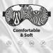 Zebra Print Unisex Sleep Mask | Double-Sided Eye Mask for Sound Sleep & Skin Care - Buy Online on GoSupps.com