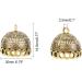 10pcs Column Metal Cord Ends Caps - Glue-On Tassel Cap Bails for Jewelry Making - Antique Golden Finish | CHGCRAFT - Buy Online on GoSupps.com