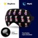 Cat Pattern Sleep Mask Eye Cover - Adjustable Strap, Blocks Light for Night Sleep, Travel, Nap - Men Women - Buy Online on GoSupps.com
