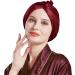Miwen Silk Sleep Cap - Pure Mulberry Silk Turban for Hair Care | Red Wine - Buy Online on GoSupps.com