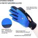 SSRIVER Pet Grooming Glove - Gentle Deshedding Brush for Dogs, Cats, Horses - Efficient Hair Remover Mitt - Massage Gloves - Blue - One Size Fits All - Buy Online on GoSupps.com