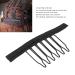 100 Stainless Steel Wigskamm Clips - 6 Teeth Hair Extensions Black Clip with Cloth for Hair Parts Cap - Buy Online on GoSupps.com