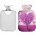 NAANLE Lavender Heart Tree Hot Water Bottle - 2L Transparent Heat Bottle for Back Pain Relief & Cold Therapy | International Shipping Available - Buy Online on GoSupps.com