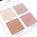 DELISOUL Glistening Highlighter Palette - Intensely Pigmented Glow Shimmer | Professional Face Highlighter Makeup with Brush - Buy Online on GoSupps.com