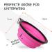 Petsation Foldable Dog Bowl - Original 1000ml Water & Food Bowl for On-the-Go - Ideal for Daily Use - Pink Travel Bowl - Buy Online on GoSupps.com