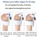 COMDS Bunion Orthotics Big Toe Straightener with Adjustable Knob - 2PCS White - Buy Online on GoSupps.com