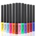 12pcs Waterproof Matte Liquid Eyeliner Set - Colorful Makeup Pen Set in White, Red, Blue, Green, and Brown - Buy Online on GoSupps.com