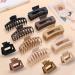 Hair Clips for Thick Thin Hair 12 Pack - 4.3 Large & 2 Medium Claw Clips Combo for Women - XL Matte Cute Hair Clips for Thick Hair - Buy Online on GoSupps.com
