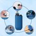 Portable Electric Nose Hair Trimmer - Type-C Rechargeable Unisex with Dust Protection Cap (Blue) - Shop Now - Buy Online on GoSupps.com