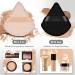 Triangle Makeup Powder Puffs - 8 Washable & Reusable Beauty Tools for Loose Powder & Foundation - Buy Online on GoSupps.com