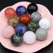 1PC Natural Stone Gem Ball Rose Quartz Lapis Lazuli White Jade Opal Jewelry Pendant Ornament Decorations Gift 30x30mm Full of Texture (Color : Granite) - Buy Online on GoSupps.com