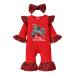 Loalirando Baby Girl Boy Christmas Romper Jumpsuit Overall Newborn Toddler Xmas Outfit Clothing One Piece My First Christmas 12-18 Months Red 91 - Tree