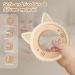 Natural Wood & Silicone Cat Bite Ring | Eco-Friendly Baby Toy - BPA Free Safe Gripping Toy Perfect Birth Gift - Buy Online on GoSupps.com