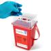 Sharps Container, Sharps Containers for Home Use, Needle Disposal Containers, Sharps Disposal Container, Biohazard Containers, Small Sharps Container - 1 Quart 1 Pack Without Wipes