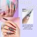 Modelones Pastel Gel Nail Polish Set - 6 Colors Cat Eye Holographic Glitter 9D Magnetic Manicure Kit for Women - Spring Daydreams Collection - Buy Online on GoSupps.com