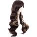 MapofBeauty 28 Inch Charming Women Side Bangs Long Curly Synthetic Wig (Brown Mixed Blonde) - Buy Online on GoSupps.com