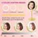 Furgatti LED Lighted Makeup Mirror | 3 Light Settings | 360 Rotation | 1x/10x Magnification | 8'' Rechargeable Vanity Mirror | Touch Control | Women's Gift | Gold - Buy Online on GoSupps.com