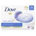 Dove Beauty Bar Gentle Cleanser Moisturizes To Calm Skin Anti-Stress Cream Bar Gentle Bar Soap Cleanser Made With 1/4 Moisturizing Cream 3.75 oz 14 Count