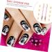 Mikinona Gradient Painting Eyeshadow Nail Kit | 4pcs Dual Brush Manicure Set with Rhinestone Pen Builder | Makeup Sponge, Round Tools Included | Pink | 16X2X2CMx2pcs - Buy Online on GoSupps.com