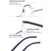 Shop Lanomi Narrow Reading Glasses with Blue Light Filter Metal & TR90 Flexible Arms for Men & Women - HD Lens 1.25 Diopters with Case - Buy Online on GoSupps.com
