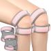 Patellar Tendon Support Strap Adjustable Support Knee Brace 2 Pcs Knee Pain Relief Flexible Neoprene Knee Strap Support for Women Running Jumping Rope Weightlifting  Pink