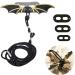 Bearded Dragon Lizard Leash Harness - 3 Size Pack Lizard Wing Traction Harness Leash for Lizard Reptiles Amphibians Small Pet Small/Medium/Large