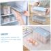 1pc Box Egg Storage Box Eggs Egg Holder for Refrigerator Household Kitchenware Earth Tones re-usable Blue 24x11.5cm - Buy Online on GoSupps.com