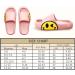 Smiley Face Slides for Women and Men | Non-Slip EVA Sandals | Indoor/Outdoor Slippers | Quick Dry | Pink | Sizes 5-6 Women/4-5 Men - Buy Online on GoSupps.com
