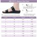 MEGNYA Orthotic Sandals for Women - Plantar Fasciitis & Flat Feet Support, Orthopedic Walking Slide Sandals with Arch Support - Size 8.5, Black Snake - Buy Online on GoSupps.com