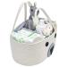 InfiBay Baby Diaper Caddy Organizer with Removable Dividers - Cute Bear Basket - Portable Nursery Storage Basket - White - Buy Online on GoSupps.com