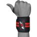 Buy AQF Wrist Bandages | Fitness & Gym Wrist Support for Strength Training & Bodybuilding | Powerlifting Wrist Wraps - Black/Red - One Size Fits All - Buy Online on GoSupps.com