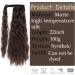 Ponytail Extensions 22/32 inch Synthetic Natural Hairpiece Headwear Hair Brown Grey Long Curly Ponytail Wrap Around Ponytail Clip in Hair Extensions for Women(Color:8 Size:22inches) 22inches 8 - Buy Online on GoSupps.com