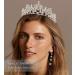 LIHELEI Crystal Crown Tiara - Vintage Silver Queen Crown for Wedding, Princess Tiara for Girls - Ideal for Halloween Costume and Birthday Party - Buy Online on GoSupps.com