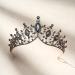 SWEETV Vintage Metal Queen Crown Crystal Headpiece for Women - Ideal for Birthday, Quinceanera, Prom - Black - Buy Online on GoSupps.com