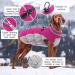 Kuoser Waterproof Dog Coat - Warm Winter Jacket for Small & Medium Dogs | Cozy Fleece Lined Reflective Vest in XXXL Pink | International Shipping Available - Buy Online on GoSupps.com