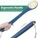 Exfoliating Body Brush Shower Back Scrubber Men Women Elderly - Long Handle Dark Blue - Buy Online on GoSupps.com
