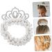 minkissy Hair Accessories Girls Hair Ties Pearl Crown Hair Ties Elastic Ponytail Holder Little Girl Hair Ties Elastic Hair Tie for Girl Pearl Hair Ties South Korea Child Alloy Pearl Beads - Buy Online on GoSupps.com