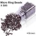 Duufin Brown Micro Ring Hair Extensions Kit - 500 Pcs with Tools and Accessories - Buy Online on GoSupps.com