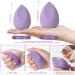 AUAUY 10 Pcs Makeup Sponges Blender Set 8 Pcs Professional Beauty Sponge Foundation Blending Blender with 1 Sponge Holder 1Powder Puff Multi-colored Makeup Sponges for Cream Liquid and Powder 8pcs-Purple - Buy Online on GoSupps.com